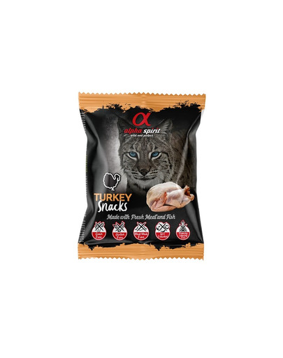 ALPHA SPIRIT Cat Turkey Snacks 50g