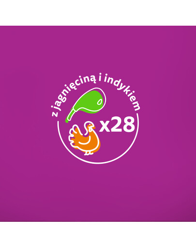 WHISKAS Adult 85g vrecúška vlhkého krmiva pre dospelé mačky v omáčke s jahňacím a morčacím mäsom