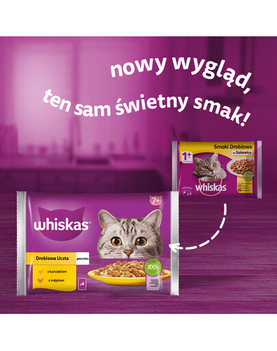 WHISKAS Senior krmivo pre dospelé mačky s lahodným hovädzím mäsom