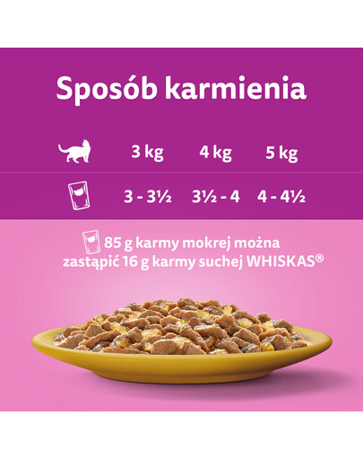 WHISKAS Senior krmivo pre dospelé mačky s lahodným hovädzím mäsom