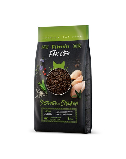 FITMIN Cat For Life Castrate Chicken 8 kg