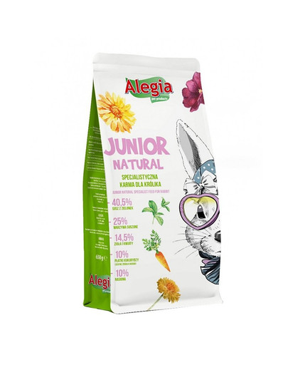 ALEGIA Junior Natural pre králika 650g