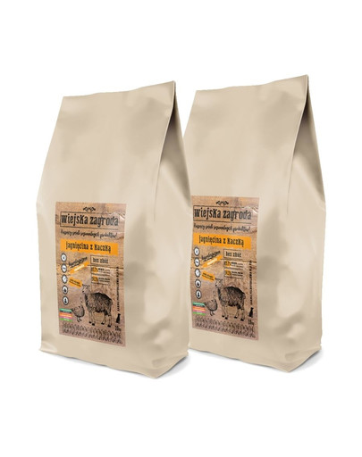 WIEJSKA ZAGRODA Krmivo pre psov malých a stredných plemien jahňacie a kačacie 40 kg (2x20 kg)