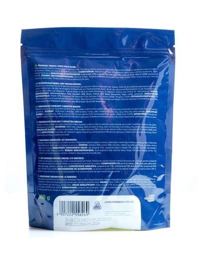 SIMPLY FROM NATURE Tréningové maškrty s diviačím mäsom 300g