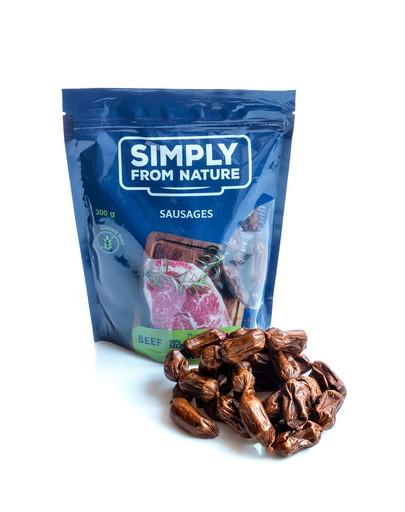 SIMPLY FROM NATURE Sausages with beef Prírodné hovädzie klobásky 300 g