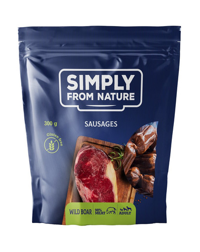 SIMPLY FROM NATURE Prírodné klobásky s diviačím mäsom 300 g