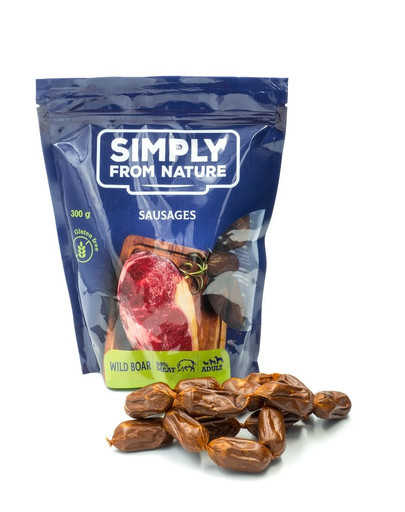 SIMPLY FROM NATURE Prírodné klobásky s diviačím mäsom 300 g