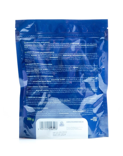 SIMPLY FROM NATURE Klobásky pre psov s konským mäsom 200 g