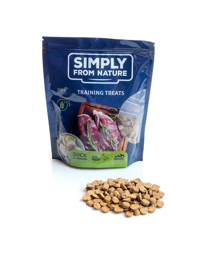 SIMPLY FROM NATURE Tréningové maškrty s kačacím mäsom a banánom 300 g