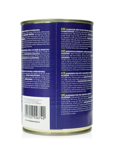 SIMPLY FROM NATURE Kačacie mäso s mrkvou 400 g