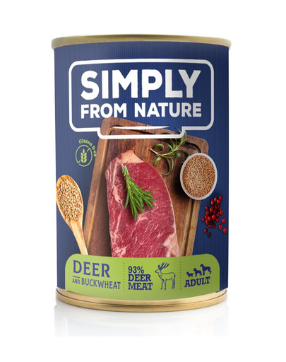 SIMPLY FROM NATURE Jelenie mäso s pohánkou 400 g
