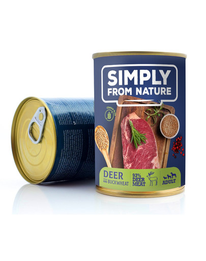 SIMPLY FROM NATURE Jelenie mäso s pohánkou 400 g