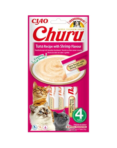 INABA Churu Tuna with shrimp 4x14g tuniak s krevetami pre mačku