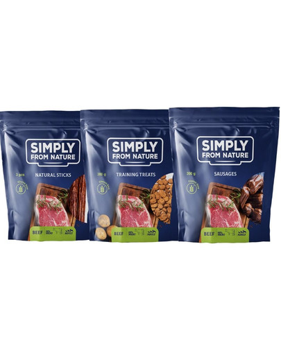 SIMPLY FROM NATURE Sada prírodných pochúťok HOVÄDZINA