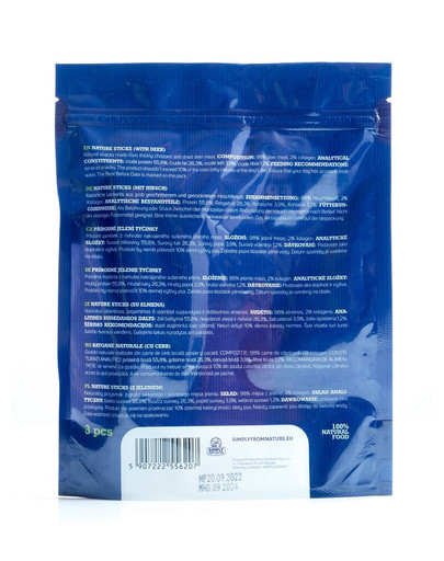 SIMPLY FROM NATURE Nature Sticks with deer  3 ks