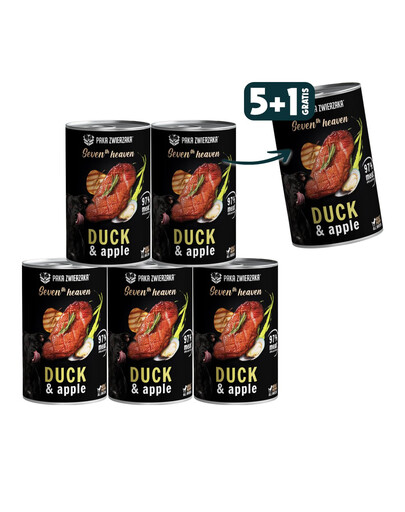 PAKA ZWIERZAKA Seventh Heaven Kačacie s jablkom 6 x 400 g