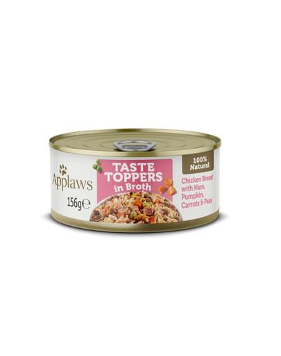 APPLAWS Dog Tin 6 x 156 g kuracie prsia so šunkou a zeleninou