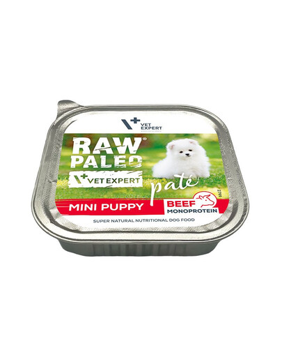 VETEXPERT Raw Paleo Pate Puppy Mini Beef