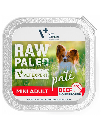 VETEXPERT Raw Paleo Pate Adult Mini Beef