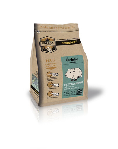 NATURAL-VIT Korona Natury Kompletná zmes pre morčatá 2 x 750 g