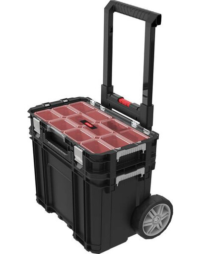 CURVER Skrinka na náradie na kolieskach s organizérom Keter Connect