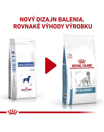 ROYAL CANIN Veterinary Health Nutrition Dog Anallergenic 8 kg granule pre dospelých psov trpiacich intenzívnymi alergiami a potravinovými intoleranciami