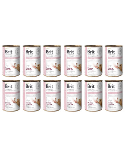 BRIT Veterinary Diet Hypoallergenic Salmon&Pea 12x400 g