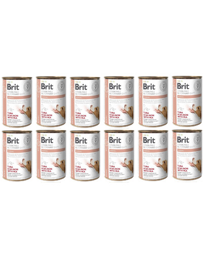 BRIT Veterinary Diet Renal Tuna&Salmon&Pea 12x400 g