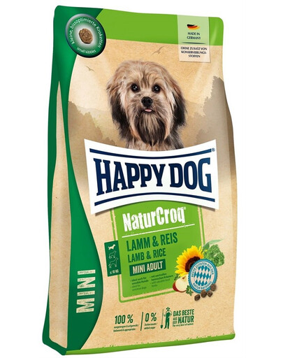 HAPPY DOG NaturCroq Mini Lamm&Reis 4kg Jahňacie mäso a ryža