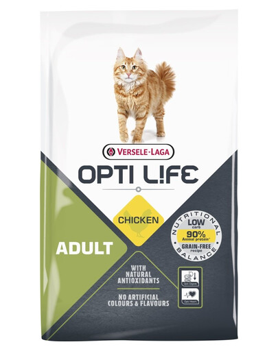 VERSELE-LAGA Opti Life Cat Adult Chicken 7.5 kg pre dospelé mačky