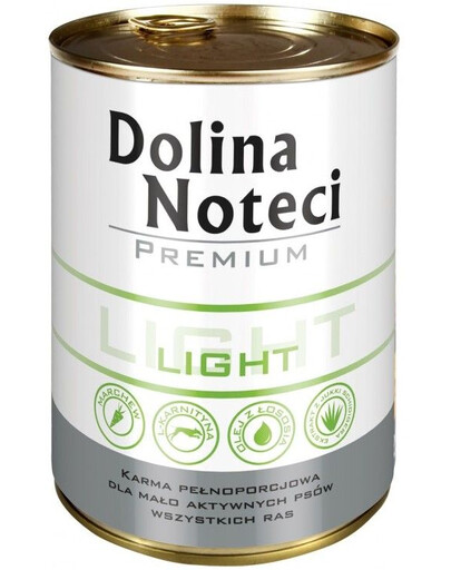 Dolina Noteci Premium Light pre menej aktívnych dospelých psov všetkých plemien 400 g