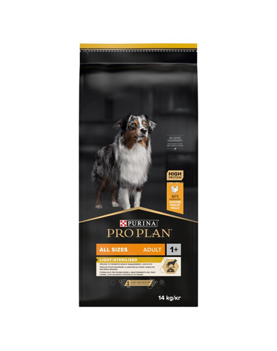 PURINA pre PLAN ALL SIZE ADULT Light / Sterilised 14kg