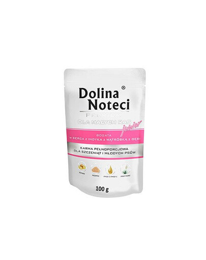 DOLINA NOTECI Premium Junior morčacie srdce a husacia pečeň 100 g