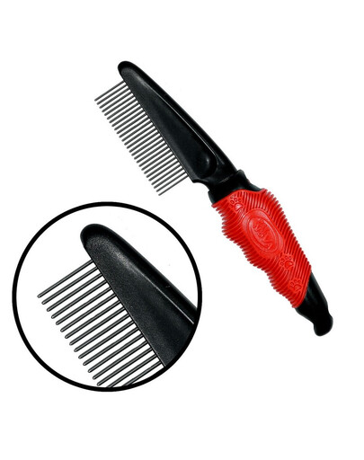 PET NOVA Hrebeň na dlhú srsť M 5in1 27 zubov