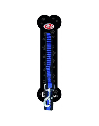 PET NOVA Vodítko Bungee 2,5cm x120-180cm modré