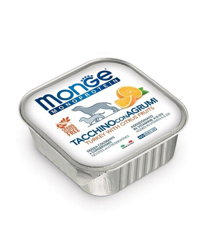 MONGE Fruit Dog Monoprotein Morka a pomaranč 150g