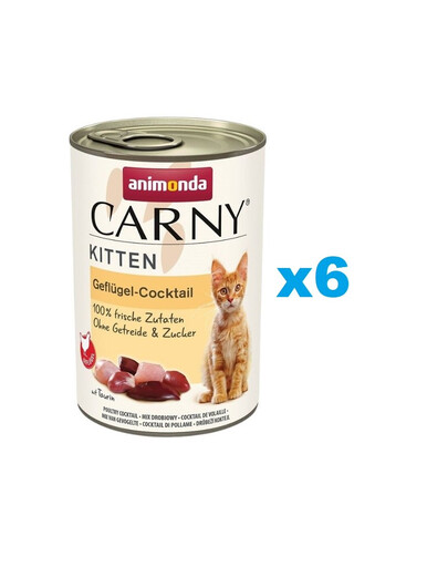 ANIMONDA Carny Kitten Poultry Cocktail  6 x 400g