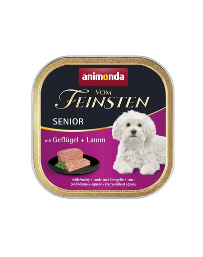 ANIMONDA Paštéta pre psov vom Feinsten Senior hydina a jahňacie 150 g
