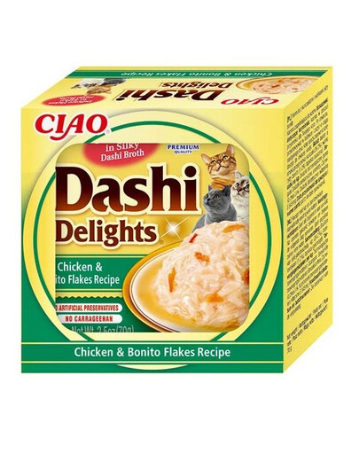 INABA Cat Dashi Delights Kuracie mäso a tuniak skipjack 70 g