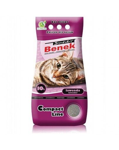 Benek Super Compact bentonitové stelivo s vôňou levandule 10 L