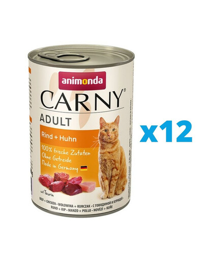ANIMONDA Carny hovädzie a kuracie 12 x 400 g
