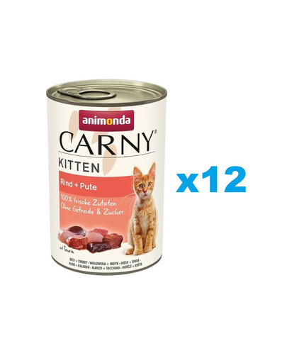 ANIMONDA Carny Kitten Beef&Turkey 12 x 400g