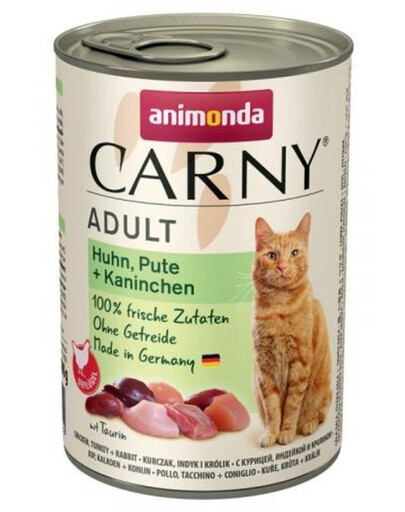 ANIMONDA Carny kura/morka/králik 400g