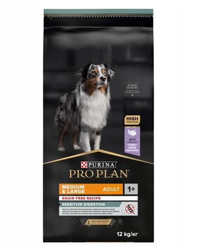 PURINA Pro Plan Medium & Large Adult Optidigest Grain Free Turkey 12 kg