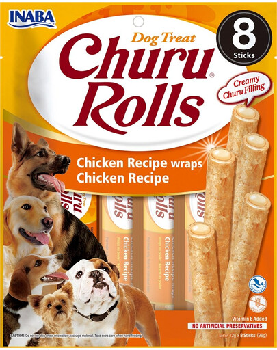 INABA Churu Rolls Chicken 8x12g
