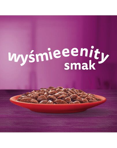 WHISKAS Adult kapsičky Classic Meals s hovädzím a kuracím mäsom 52x85g