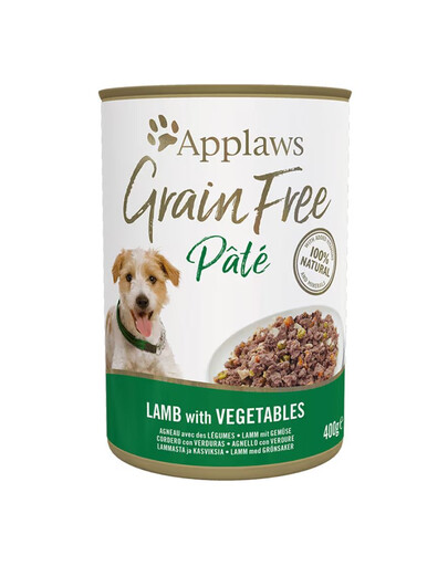 APPLAWS Grain Free Pate 6x400g jahňacie mäso so zeleninou pre všetky psy