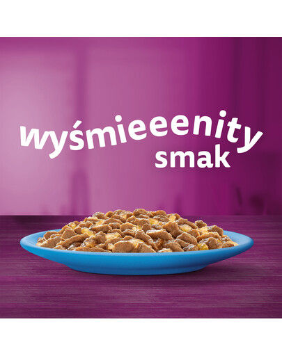 WHISKAS kapsičky pre mačky v želé s lososom, tuniakom 52x85g