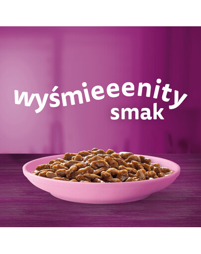 WHISKAS Junior kapsičky Classic Meals v omáčke s hovädzím a kuracím mäsom 52x85g