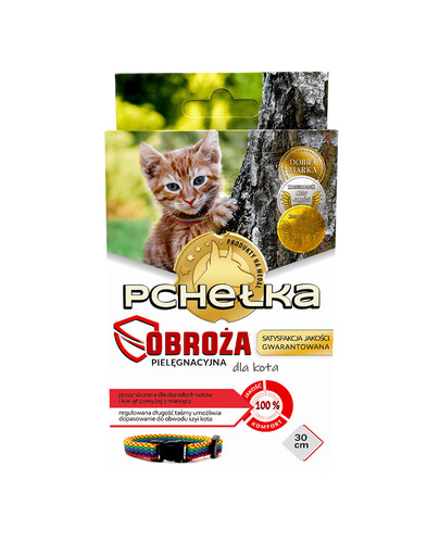 PCHELKA ​Obojok proti kliešťom a blchám pre mačky 30cm
